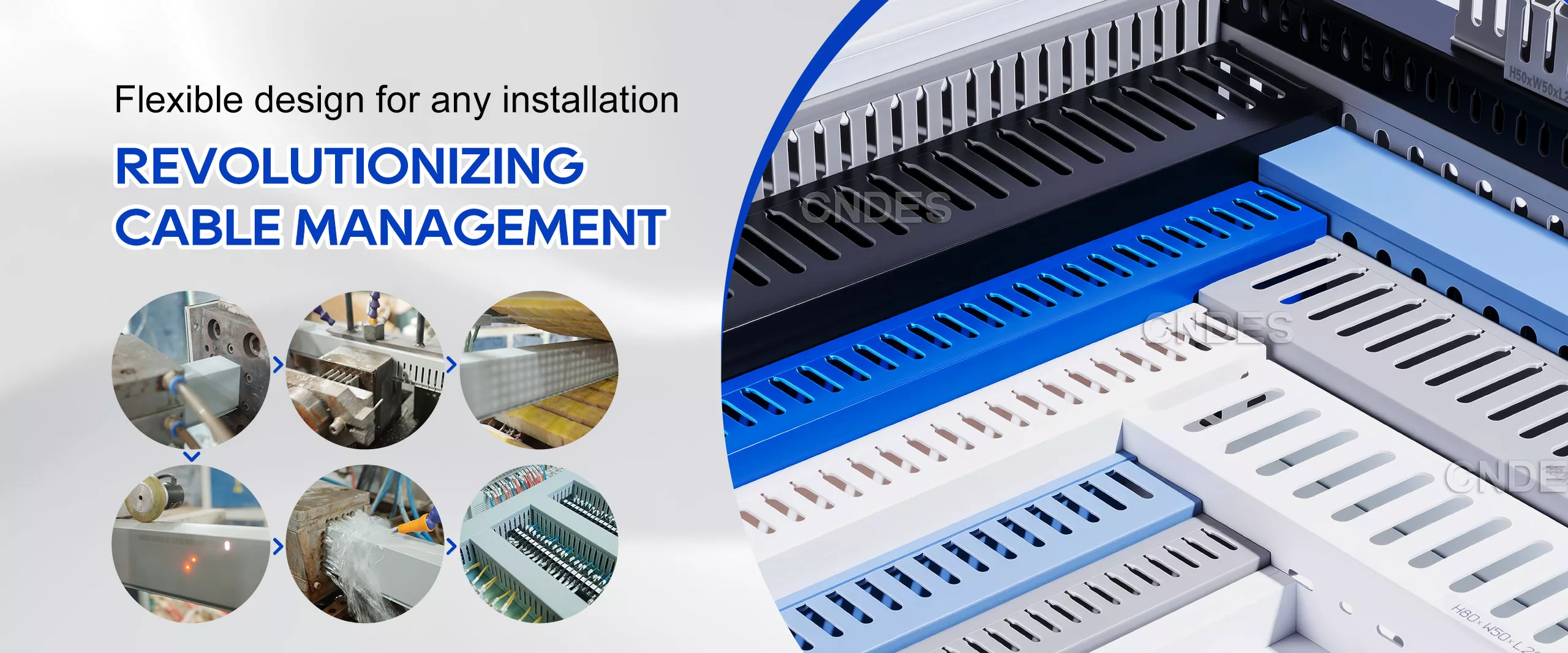 China PVC afzonderlijke bedradingskanalen fabriek