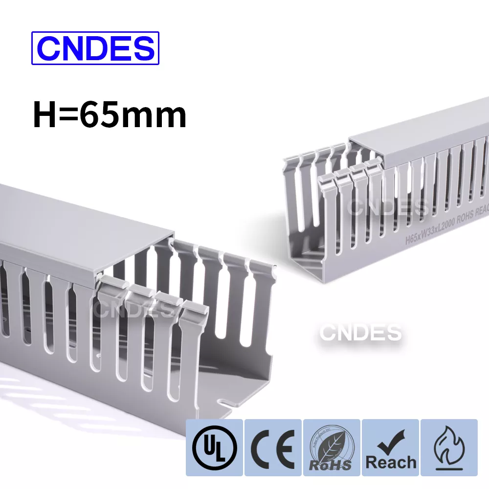 Industrieel bedradingskanaal van PVC met een hoogte van 65 mm