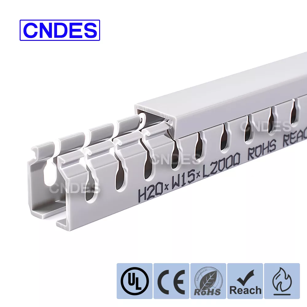 20 mm hoogte ingelaste PVC elektrische draadgoot
